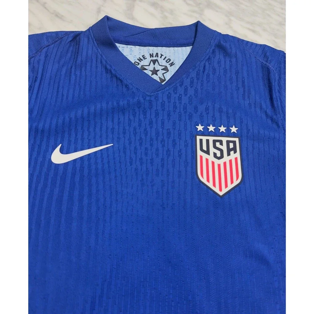Nike 2024 USWNT 4-Star USA Adv Knit Away Soccer Jersey FJ1526-418 Kids Medium